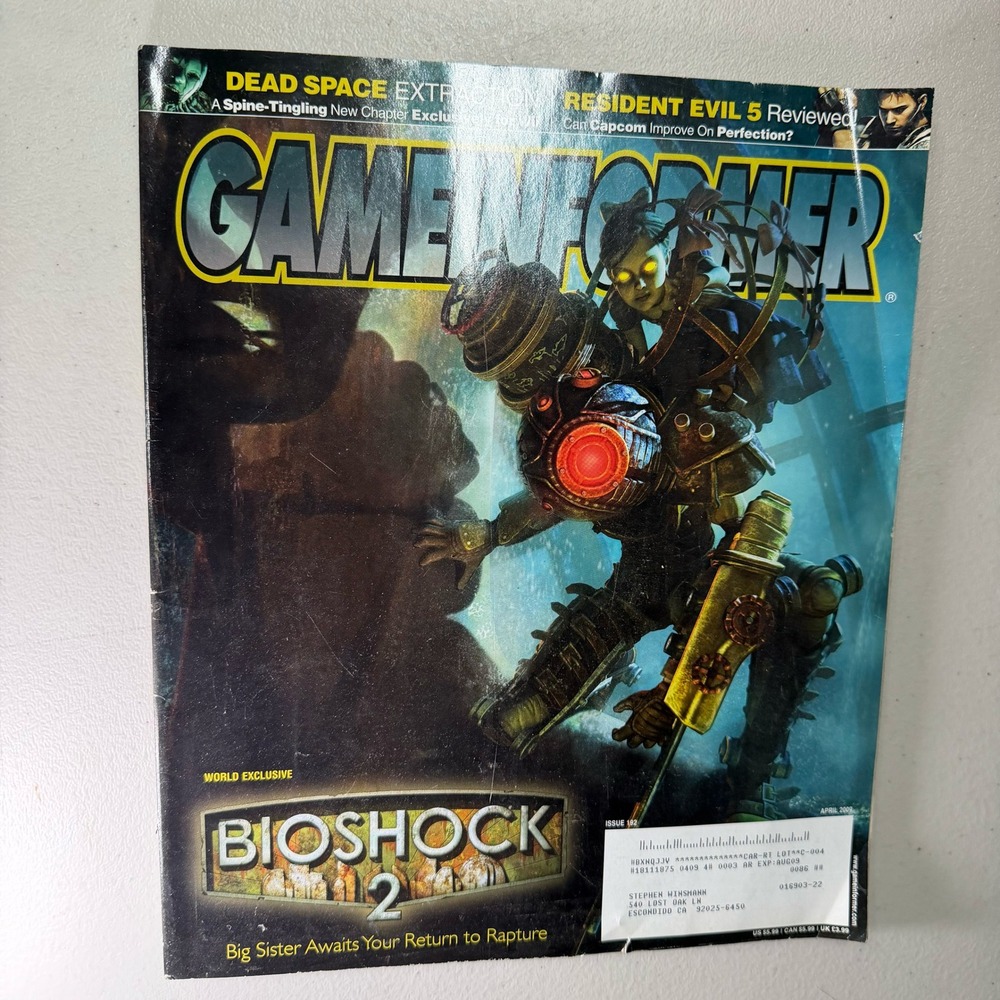 Game Informer Magazine Issue 192 April 2009 BioShock 2 Resident Evil 5 Retro
